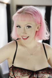 Pink Haired Goddess Vibrates Pussy w/Pink Vibrator! Gallery - Photo 6