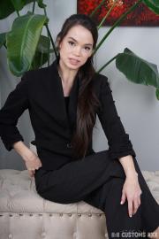 "Angelina Moon’s Thigh High Seduction with Spit Play" Gallery - Photo 3