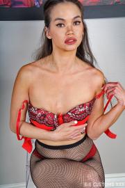 "Solo Temptation: Pantyhose Perfection with an Asian Twist Gallery - Photo 31